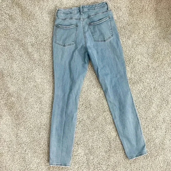 Universal Thread Stretch Denim High-Rise Skinny Distress Jeans Blue Size 4/27R - Picture 2 of 11